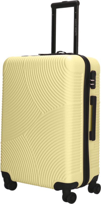 Enrico Benetti Harde koffer / Trolley / Reiskoffer - 65 cm (Medium) - Louisville - Geel