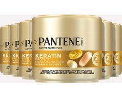 Pantene Pro-V Repair & Protect Keratin Protect Haarmasker - voor Droog, Beschadigd haar - 6 x 300ml
