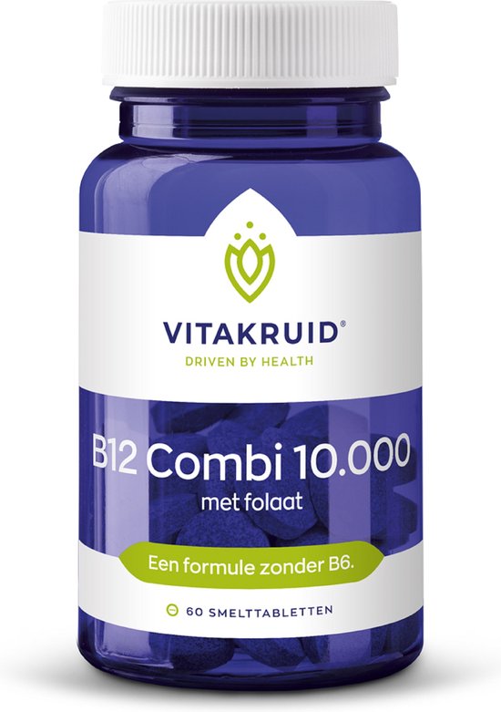 Foto: Vitakruid b12 combi 10 000 60 smelttabletten