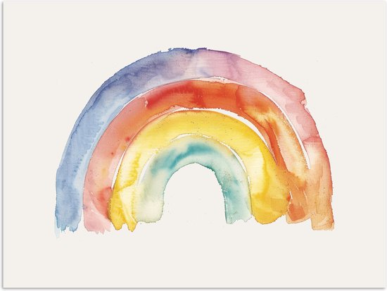 Affiche 120x90 cm - Arc-en-ciel - Posters - Colorée - Décoration murale pour chambre d'enfant - Décoration murale chambre de bébé
