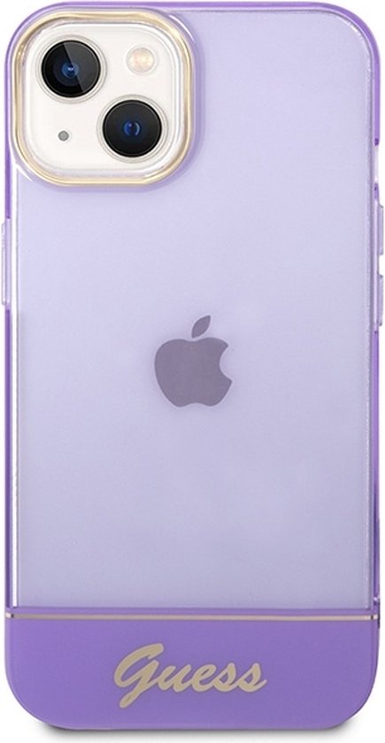 Coque arrière translucide Guess - Apple iPhone 14 Plus (6,7") - Violet