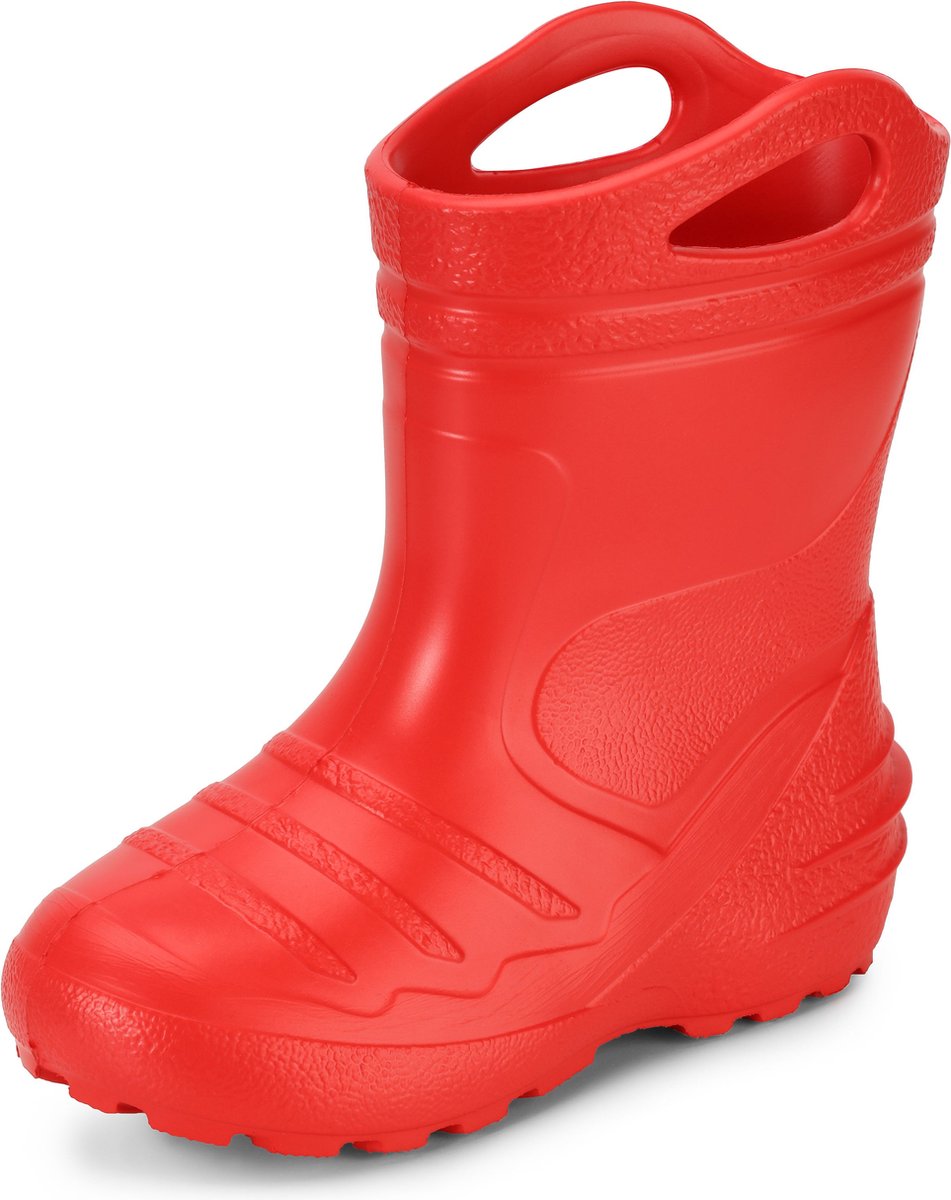 Ladeheid LA-KL-051-Summer Kinderen Regenlaarzen - Rubber Laarzen - EVA - Rood - 27