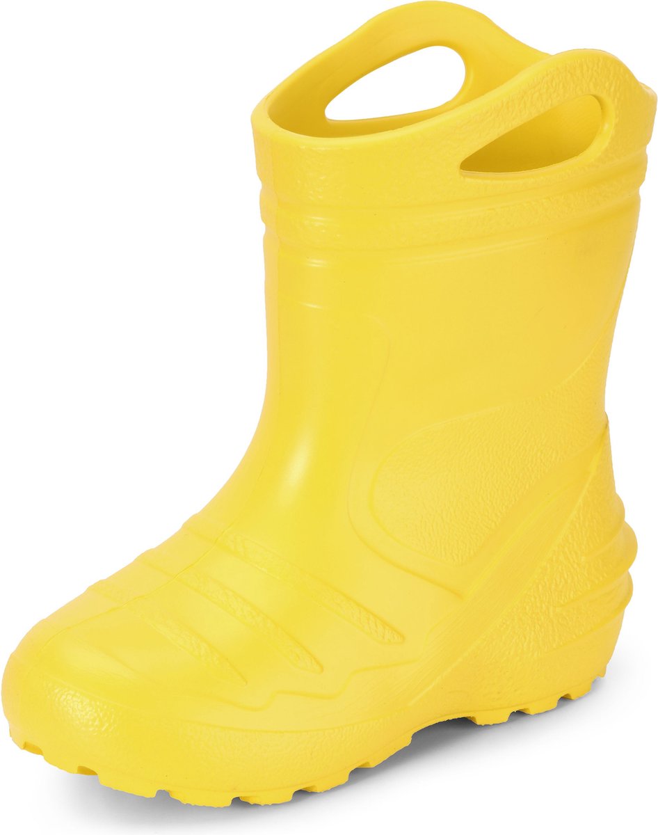 Ladeheid LA-KL-051-Summer Kinderen Regenlaarzen - Rubber Laarzen - EVA - Geel1 - 35
