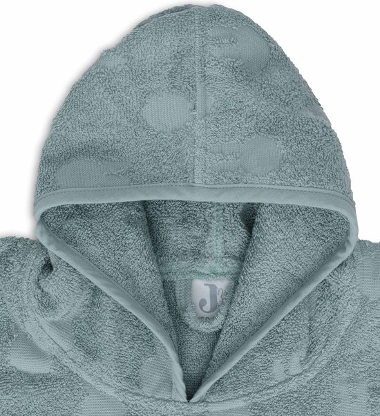 Jollein x Nijntje- Badponcho Baby Badstof - Badcape Kind met Capuchon - Miffy Jacquard Sea Green van Jollein — afbeelding 4