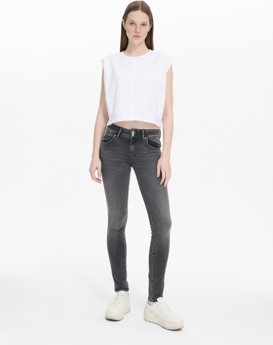 LTB Jeans Molly M Dames Slim fit Jean - Zwart - Elisa Wash