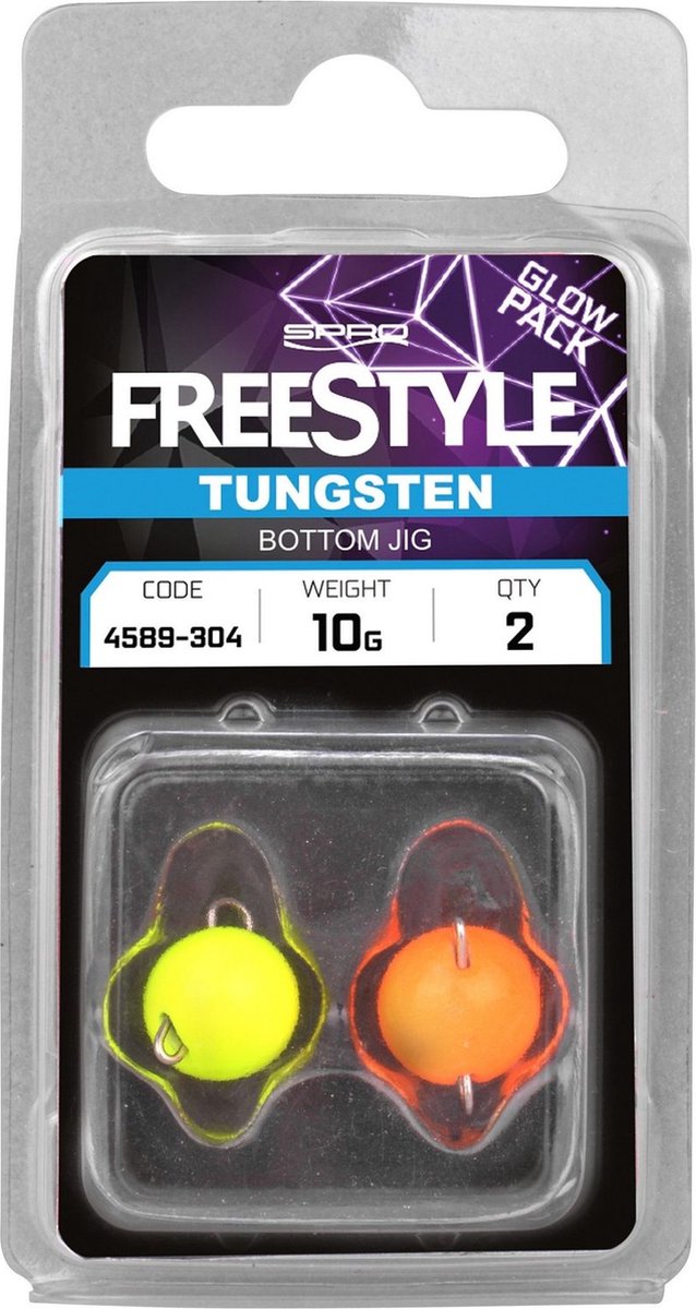 Spro Freestyle Tungsten Bottom Jig Glow Pack 10 Gr van Spro — afbeelding 2