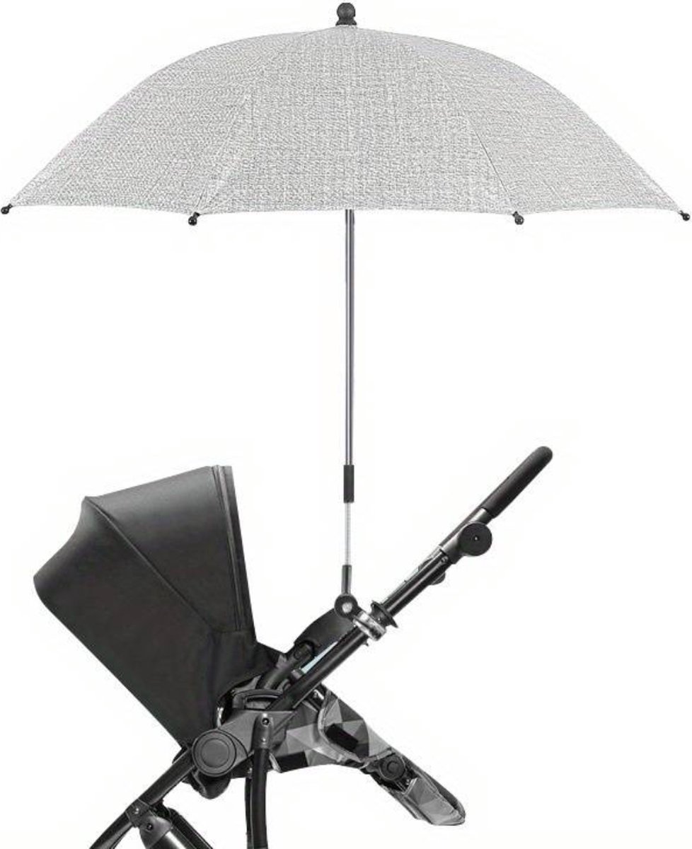 Nivard Strandparaplu - Extra Sterke Parasol - Winddicht Paraplu - Strand - Outdoor - UV Bescherming - Grijs