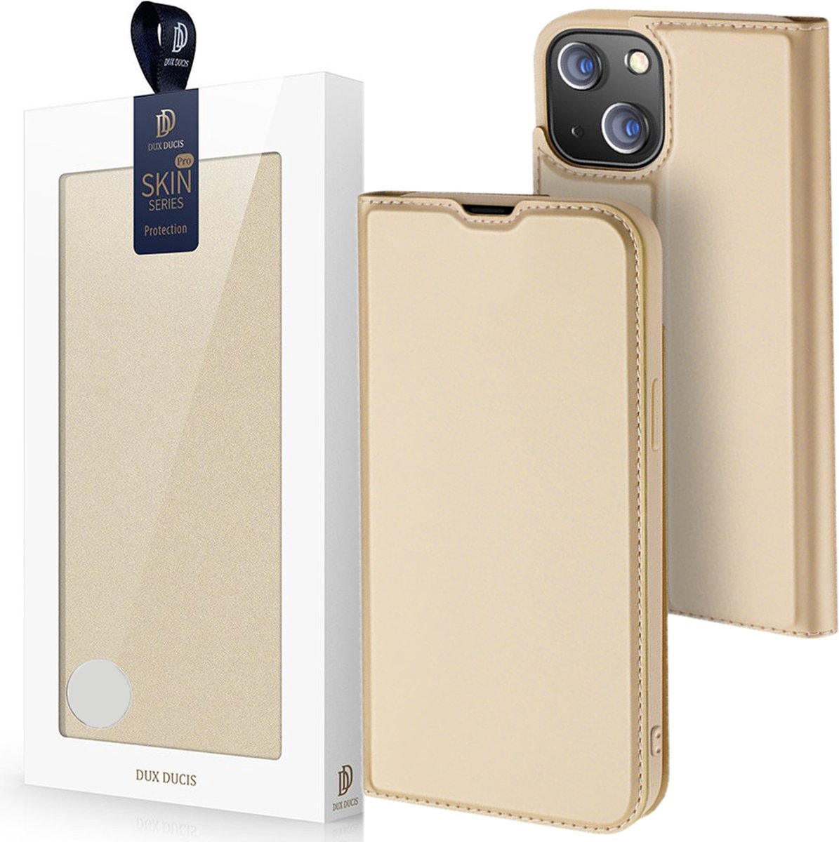 iPhone 13 Mini Hoesje - Dux Ducis Skin Pro Book Case -Goud