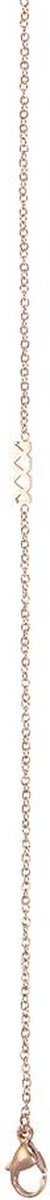iXXXi Jewelry-Halsketting 1mm met logo 80cm-Rosé goudkleurig-Dames Collier