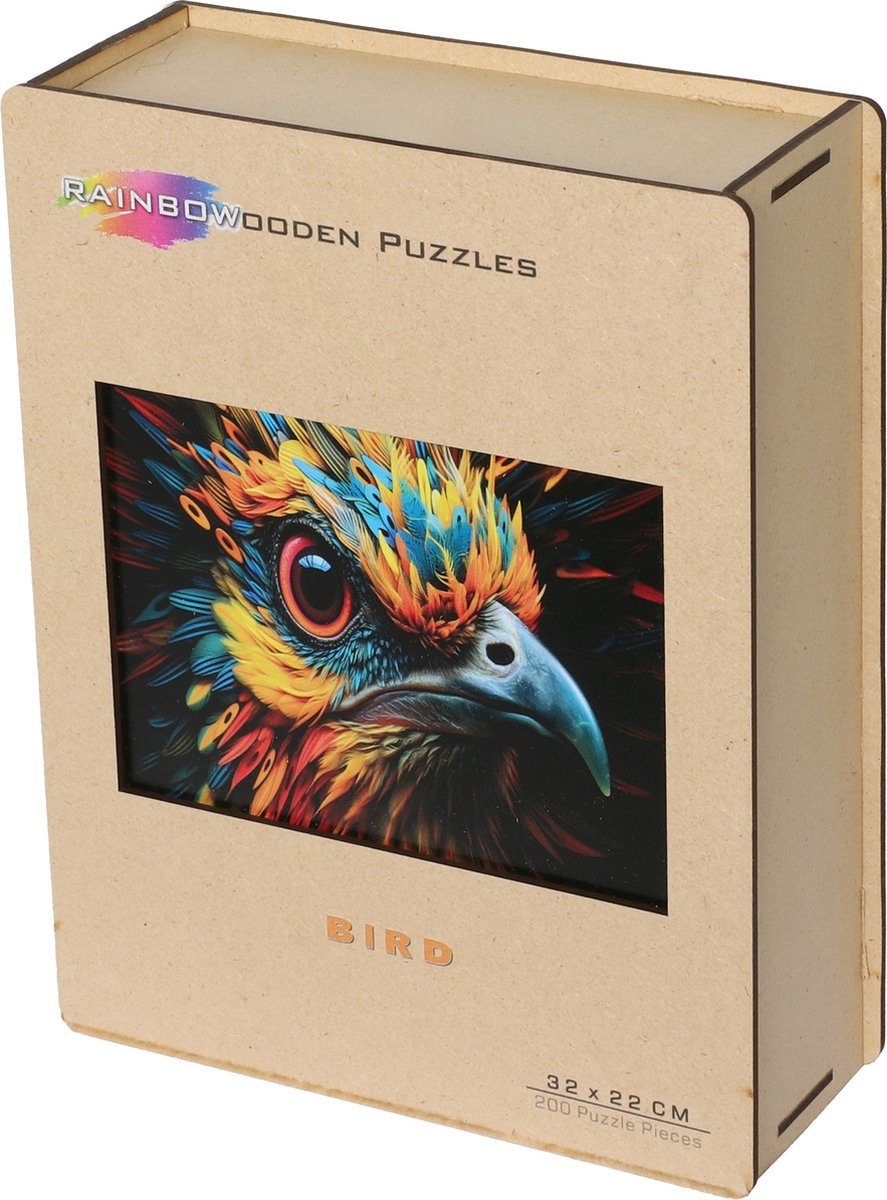 Eureka 2D RainboWooden Puzzle in MDF box Bird
