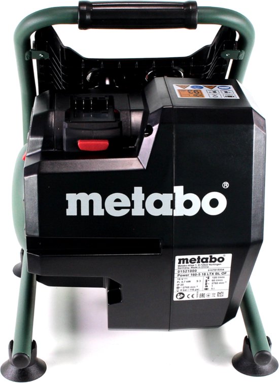 METABO Compresseur sans fil Power 160-5 18 LTX BL OF Réf : 601521850