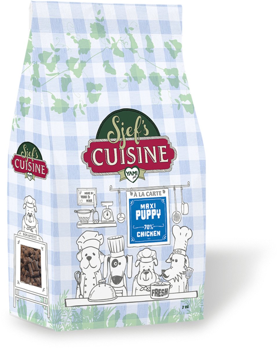 Sjef's Cuisine Sjef's Cuisine Puppy Maxi Kip - Hondenvoer - 3 kg > 3 Weken