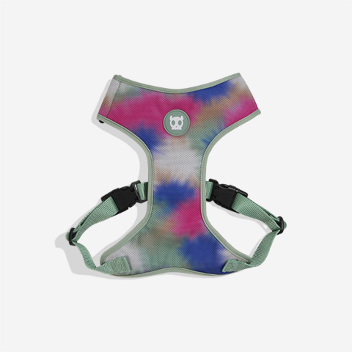Zee.Dog Harnas Mesh Bliss Mintgroen&Pink&Blauw - Hondentuig - 43-48/63-82 Cm