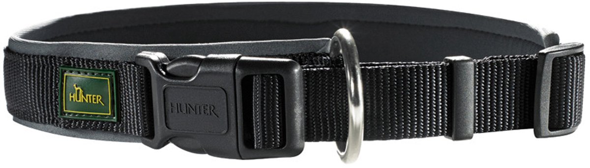 Hunter Vario Plus Hondenhalsband - 50-55 cm - Zwart/Grijs