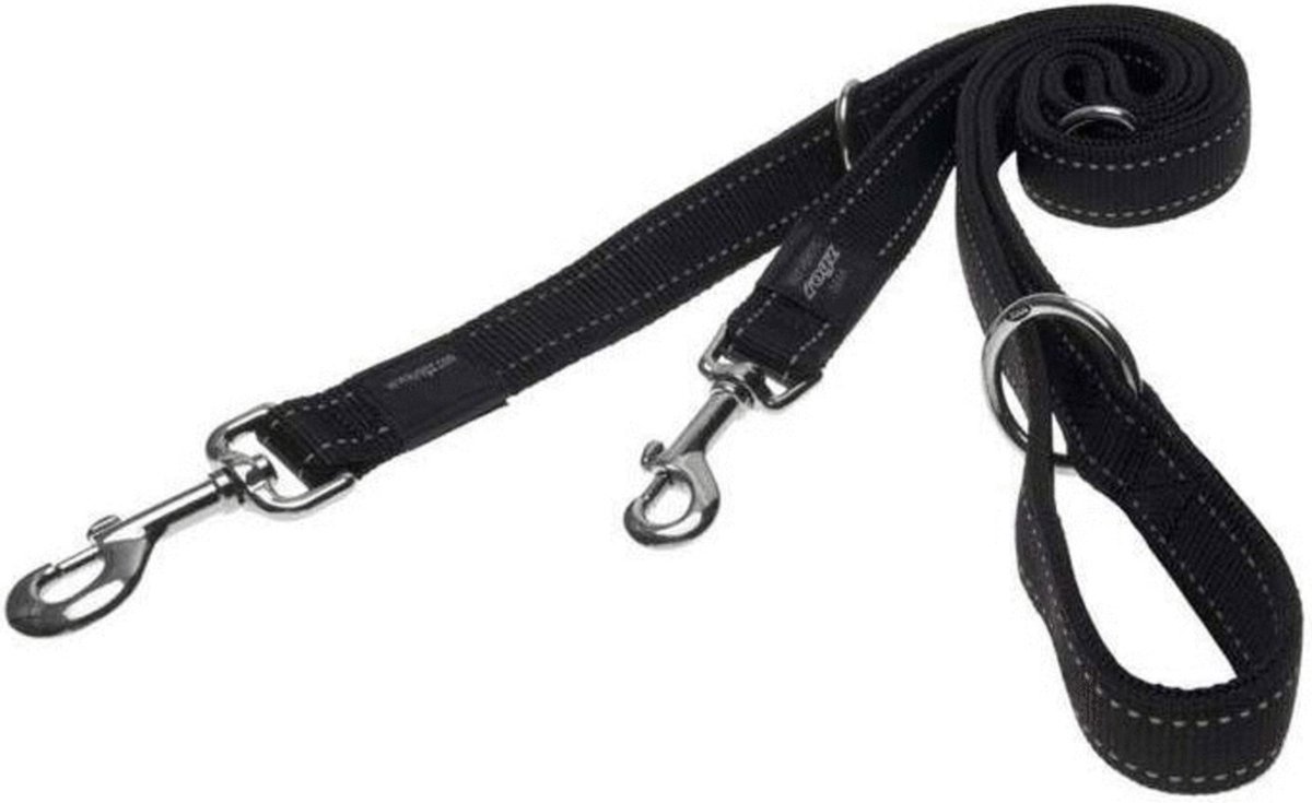 Rogz For Dogs Lumberjack Multipurpose Lijn Zwart