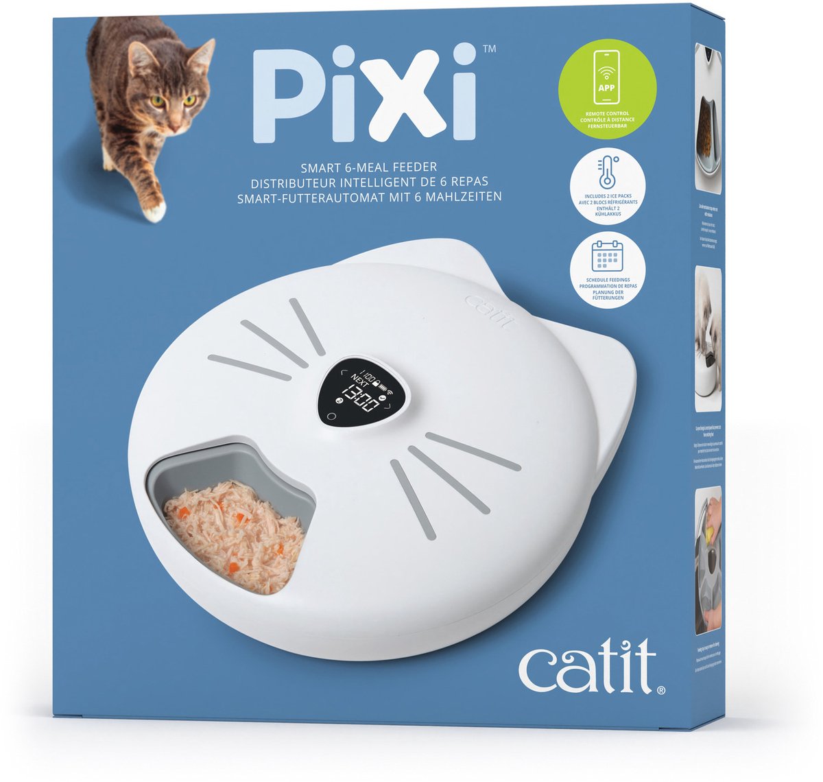 Catit Voerautomaat Kat - Pixi Smart 6-meal Feeder - 6 x - afbeelding 2
