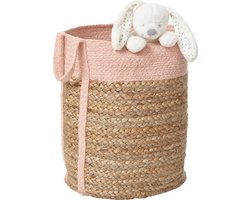 Vertbaudet Opbergmand - jute - tweekleurig - 32x28