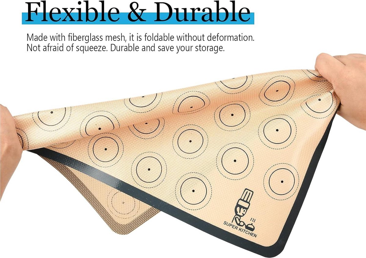 30*40cm Silicone Mat Non-stick Pizza Macaron Pastry Baking Sheet Pad 44 Hole Oven Baking Tary Mat kopen vanaf een prijs van 3.6