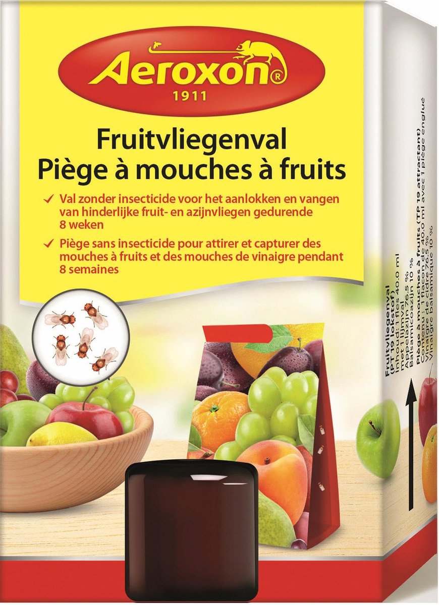 Aeroxon Fruitvliegenval - Insectenbestrijding - 40 ml 1 stuk Fruitvliegenval