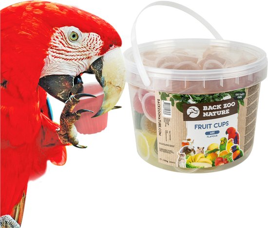 Foto: Back zoo nature fruit cups in emmer vogelsnack 100 stuks