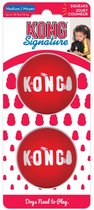Kong Signature Balls 2-Pk Rouge - - Moyen
