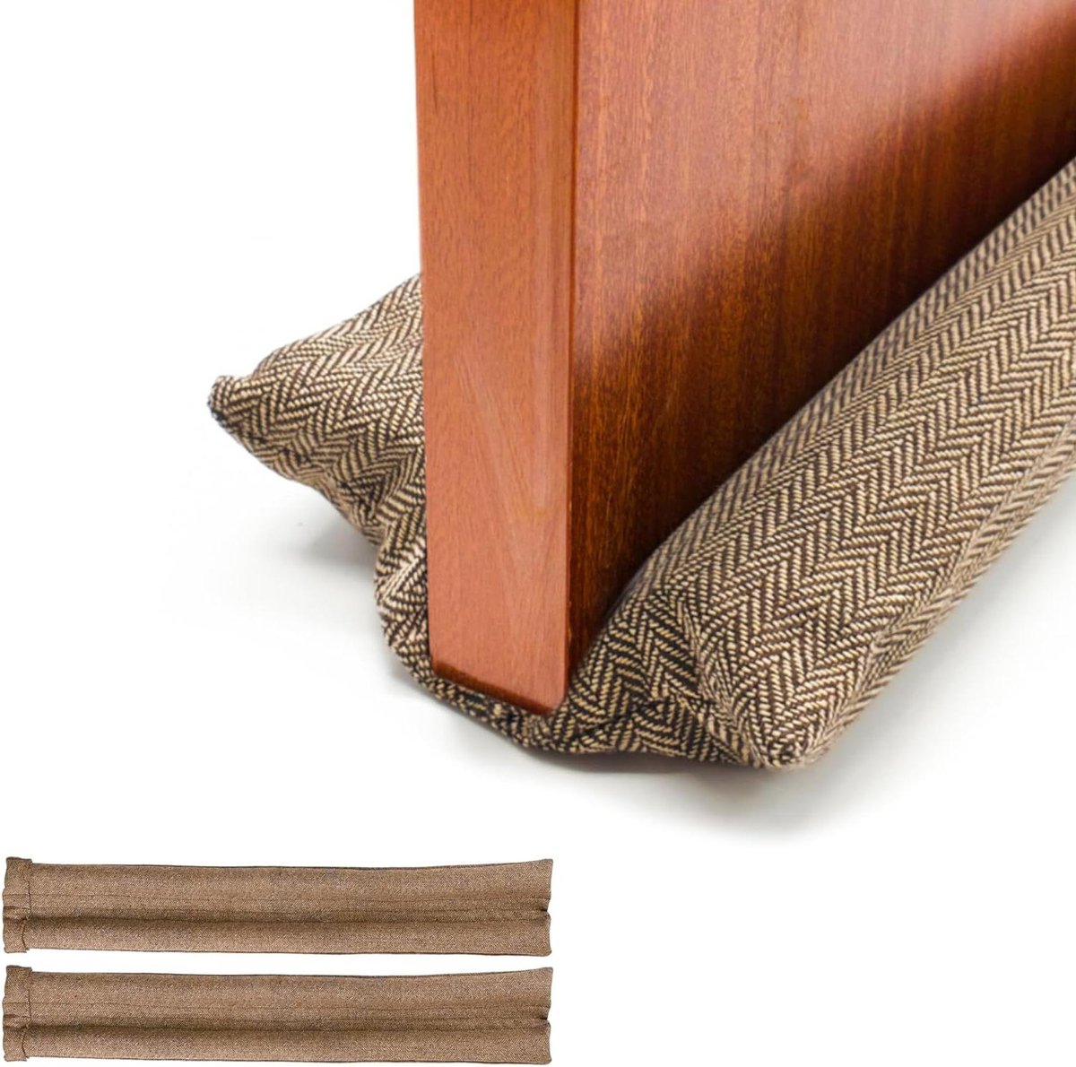 Tochtstoppers voor Deuren en Ramen - Herbruikbaar Wasbaar Tochtstrip Geluidsisolatie - Tochtwering Kou Wind Licht Stof Pollen Insecten - Verstelbaar 80-90cm