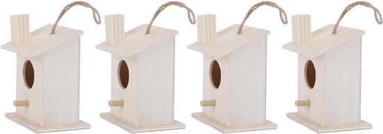 COM-FOUR® 6x decoratieve hanger konijn - Paasdecoraties gemaakt van
