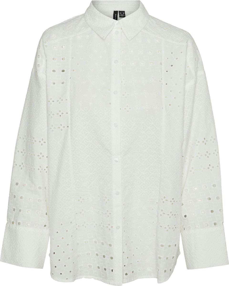 VERO MODA - Bloes - Maat XL - Vrouwen - SNOW WHITE - polyester