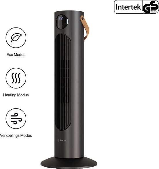 Sinji Elektrische Verwarming – Ventilatorkachel – Convectorkachel – Heater – LED Display & Afstandsbediening – 2000W