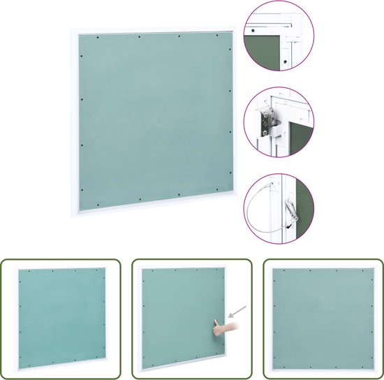The Living Store Inspectieluik Groene Gipsplaat 600 x 600 mm