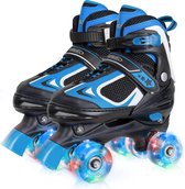 GDZTBS Rolschaatsen voor kinderen, dubbele rij, 4 wielen, skateschoenen, maat slalom, glijdende rolschaatsen, voor kinderen, jongens en meisjes GDZTBS Rolschaatsen voor kinderen, dubbele rij, 4 wielen, skateschoenen, maat slalom, glijdende rolschaatsen, voor kinderen, jongens en meisjes