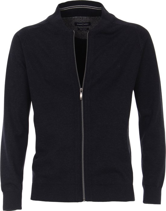 Casa Moda vest effen lichtblauw katoen wijde fit | Schulte Herenmode
