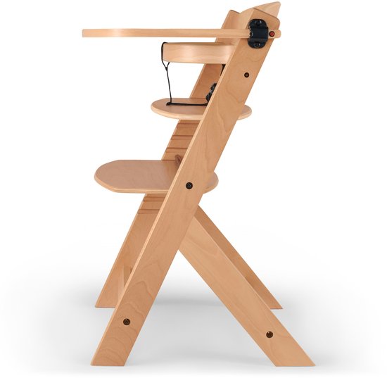 Kinderkraft ENOCK - Houten Kinderstoel 3-in-1 - Hoge babystoel - Hoogte verstelbaar in 5 niveaus - 3-punts gordels, - Tot 10 jaar - Natuur van Kinderkraft — afbeelding 5