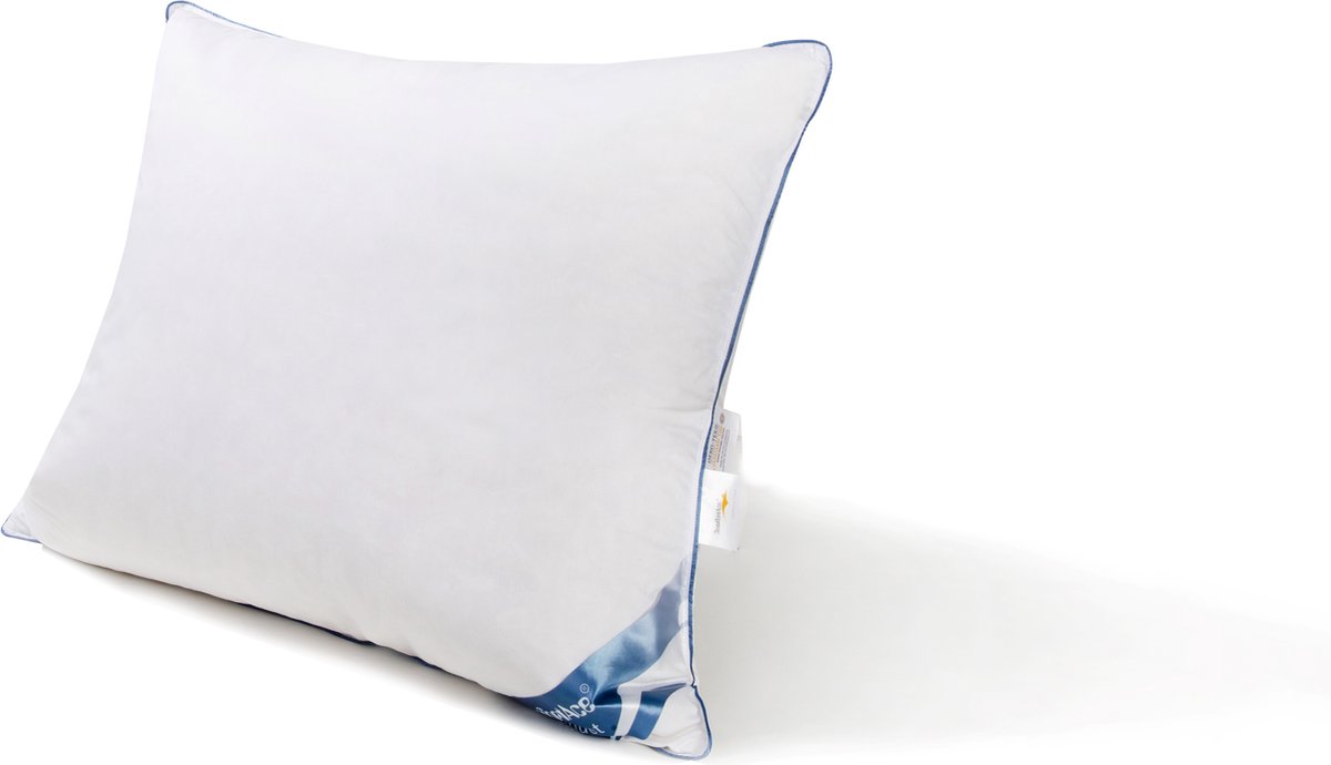 ComfortAce Minuet Puntkussen 60x70 cm - Tijk Katoen- Vulling Eendendons - Overstock