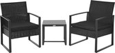 Outsunny Poly-rotan zitgroep 5-delig Tuinset met kussens tuin 863-012-1