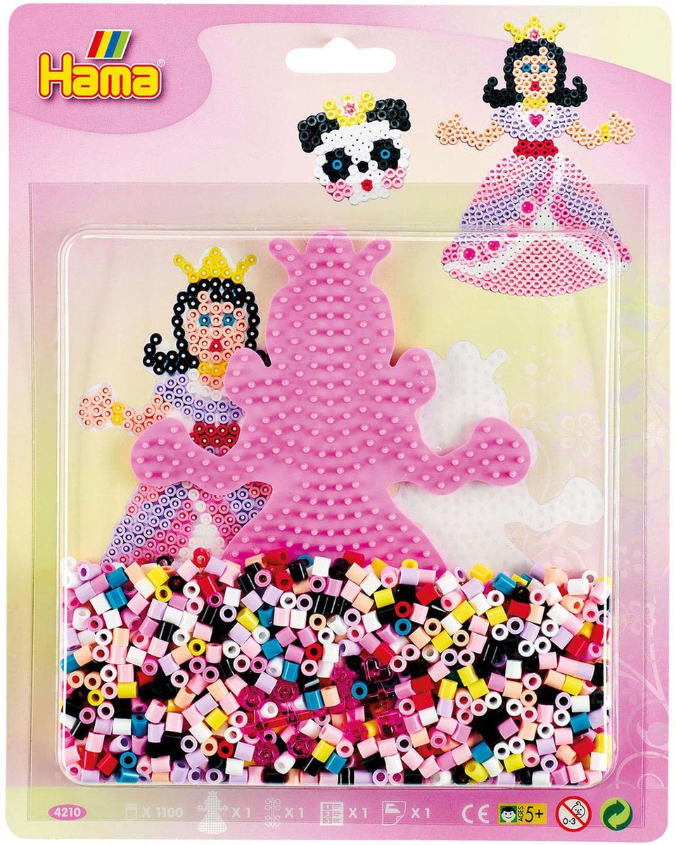 Hama Strijkkralenset - Prinses, 1100st.