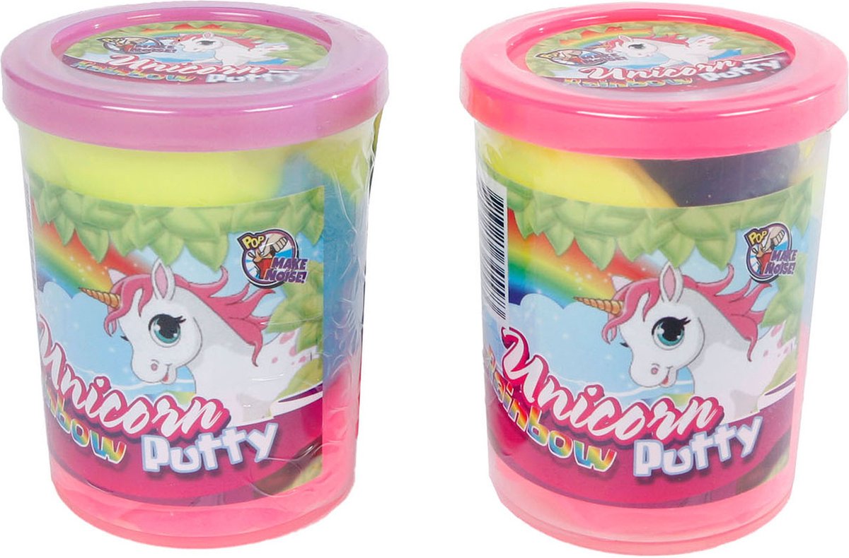 Eenhoorn Putty Regenboogkleuren, 115gram