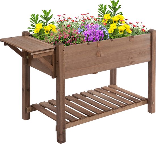 Outsunny Verhoogd Bed 8 Compartimenten Plantentafel Bloembak Sparrenhout 1 Plank Afvoer~1urp3n58q7800 Outsunny Verhoogd Bed 8 Compartimenten Plantentafel Bloembak Sparrenhout 1 Plank Afvoer~1urp3n58q7800