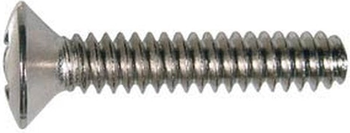 Boston PS-20-N pickup schroeven 3,2 x 18 mm – ovaal verzonken, nikkel (12 stuks)