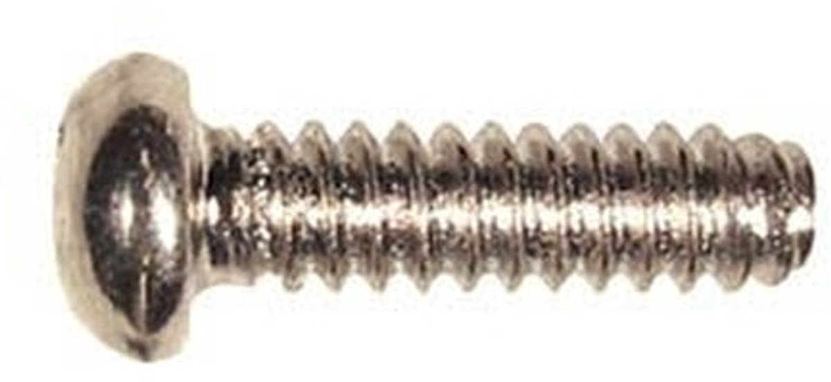 Boston SS-20-N Switch Bolts - 3,4x12mm, 12 Stuks, Dome Head, 6-32 Draad, Nikkel