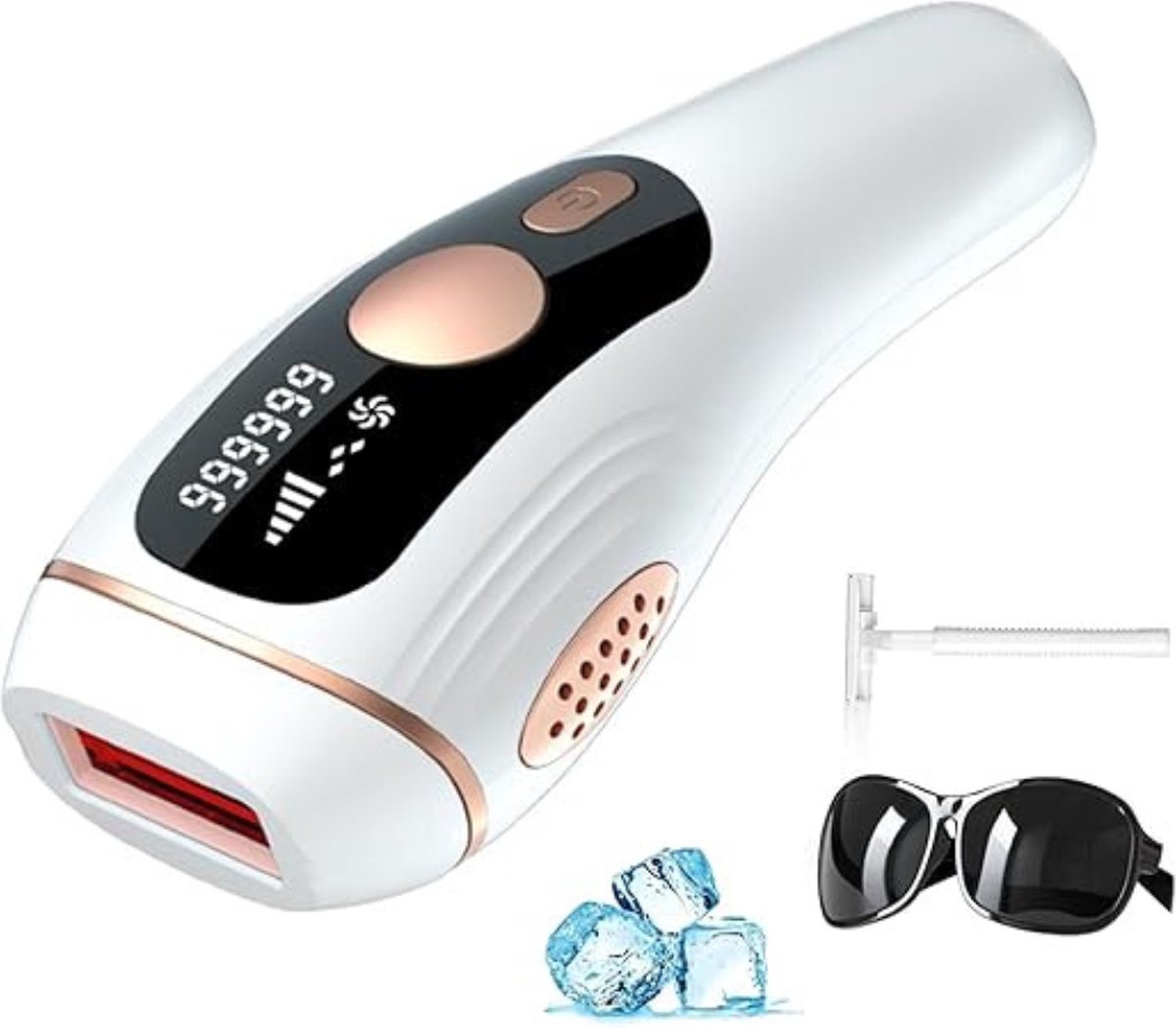 IPL Laser Ontharingsapparaat Laser Ontharing Laser Ontharingsapparaat Laser Ontharingsapparaten Laser Pijnloze En Duurzame Ontharing Voor Gezicht En Lichaam 999.999 Flitsen Automatische & Handmatige Modus