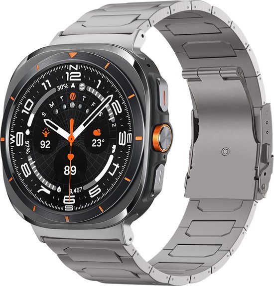 Bandz Samsung Galaxy Watch Ultra band - Titanium - Deluxe