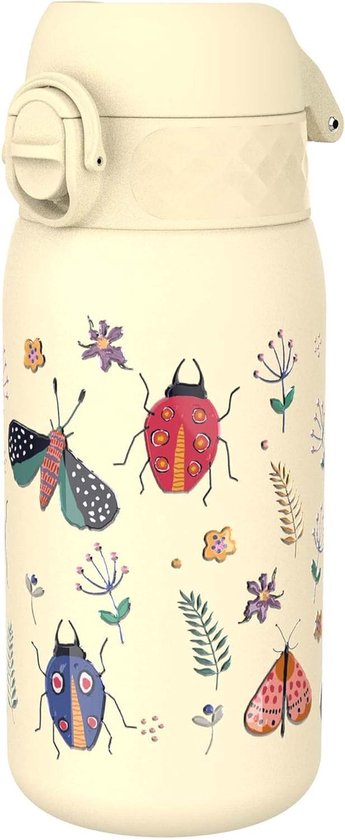OLDLEY Drinkfles voor kinderen 350ml, roestvrijstalen drinkfles, lekvrij, kleine fles met handgreep, voor jongens en meisjes (ruimte OLDLEY Drinkfles voor kinderen 350ml, roestvrijstalen drinkfles, lekvrij, kleine fles met handgreep, voor jongens en meisjes (ruimte