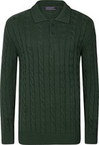 Felix Hardy Polo Trui - Polokraag - Lange Mouv Heren Groen - M