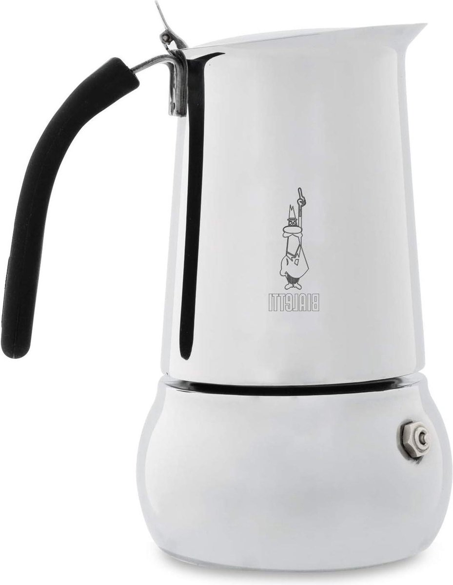 Koffiezetapparaat voor 4 kopjes - 20cl - Alle warmtebronnen - Roestvrij staal - Niet compatibel met inductie