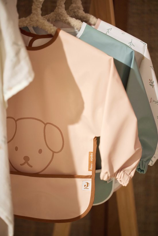Jollein x Nijntje - Baby Slab Waterproof met Mouw - Miffy Peekaboo Wild Rose van Jollein — afbeelding 5