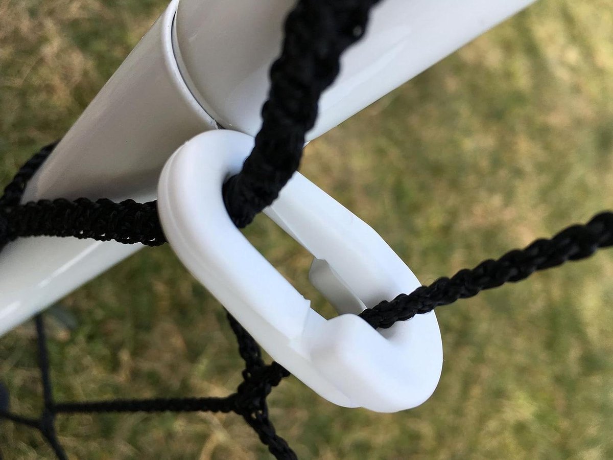 UV-behandelde Kunststof Clips voor Sportnetten en Voetbaldoelen - Set van 300 stuks in Wit