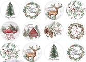 Kerststickers 40 Stuks - Stickers - Sluitsticker - Sluitzegel - Kerst / Merry Christmas / Mooie Feestdagen / Kerstpakket / Happy New Year - Envelop sticker - Kaart - Naamsticker / Naam | Cadeau – Gift – Cadeauzakje - 2,5cm