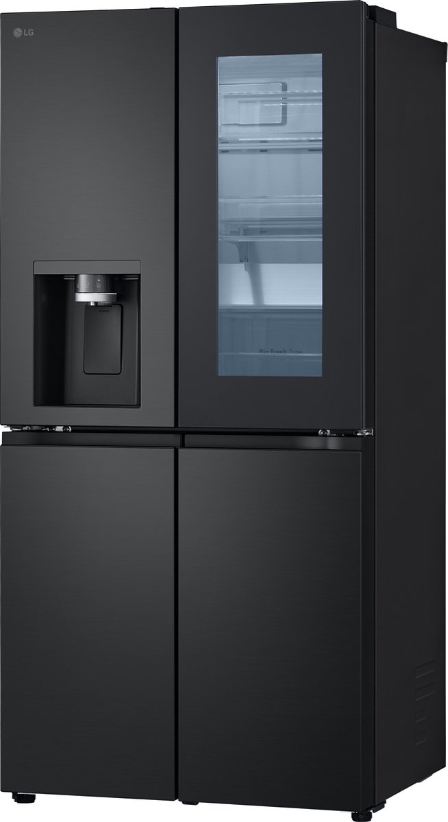 LG InstaView GMG860EPBE 508L French door - Amerikaanse koelkast - InstaView™ om snel binnen te kijken - DoorCooling+™ voor snellere en gelijkmatige koeling tot aan de deur - Ijs en waterdispenser - Zwart — afbeelding 7