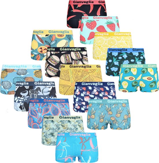 Foto: Gianvaglia dames boxershorts 15 pack design 456